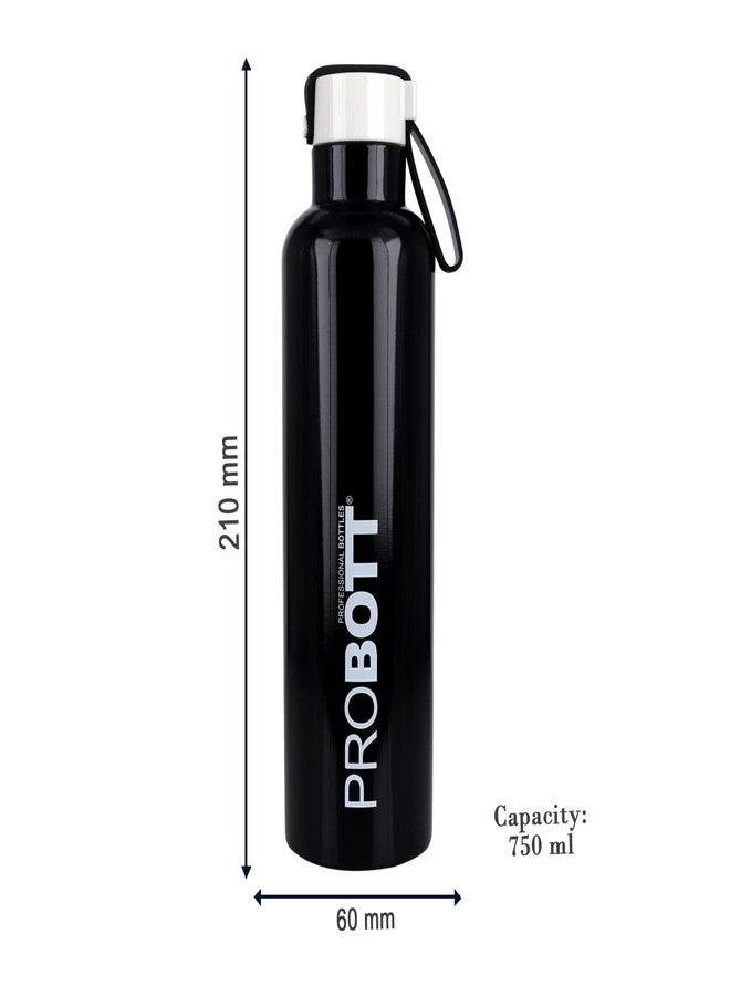 Probott Bang 750 ml Thermosteel Vacuum Insulated Double Walled Flask, Stainless Steel Water Bottle, Black | Screw Cap | Hot and Cold | Leakproof | Water, Tea, Coffee, Gym, College, Office, Travel - Image 5